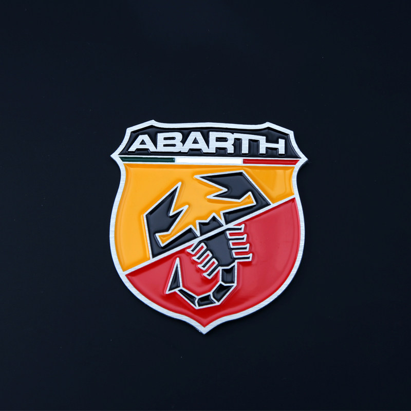 标贴汽车装饰蝎子阿巴斯标志3d立体金属车贴侧标汽车车标