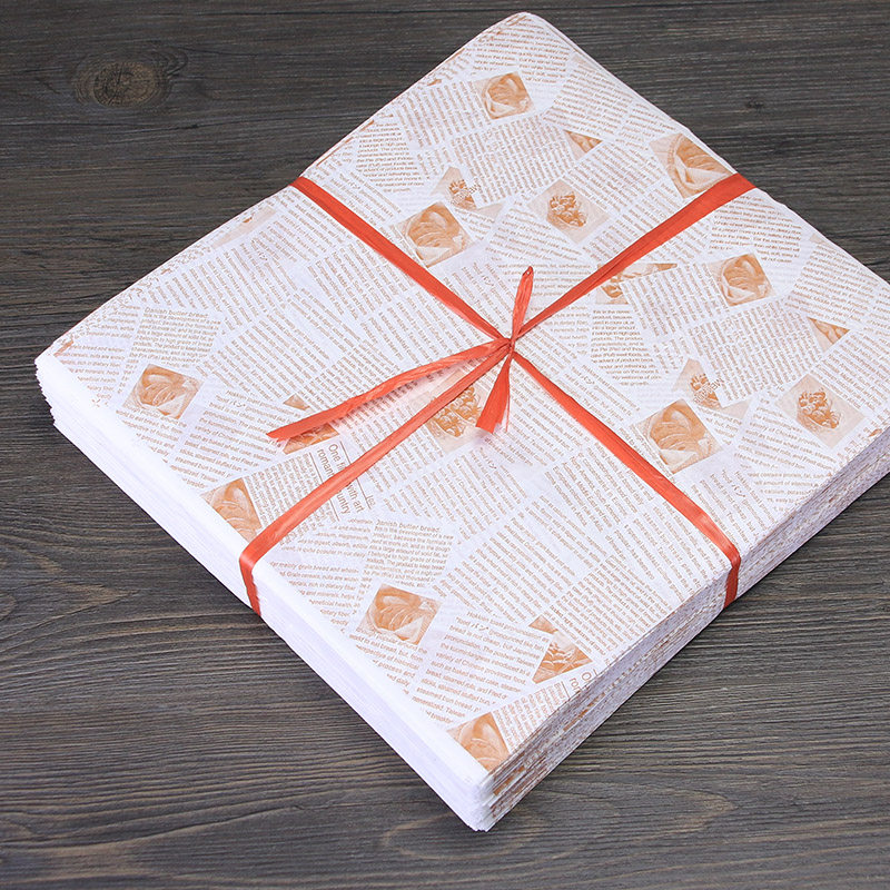 一次性防油包装纸汉堡纸 餐盘纸淋膜纸油炸食品包装纸 900张包邮