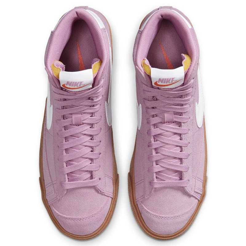 耐克女鞋2021春冬新款粉色运动板鞋开拓者高帮板鞋