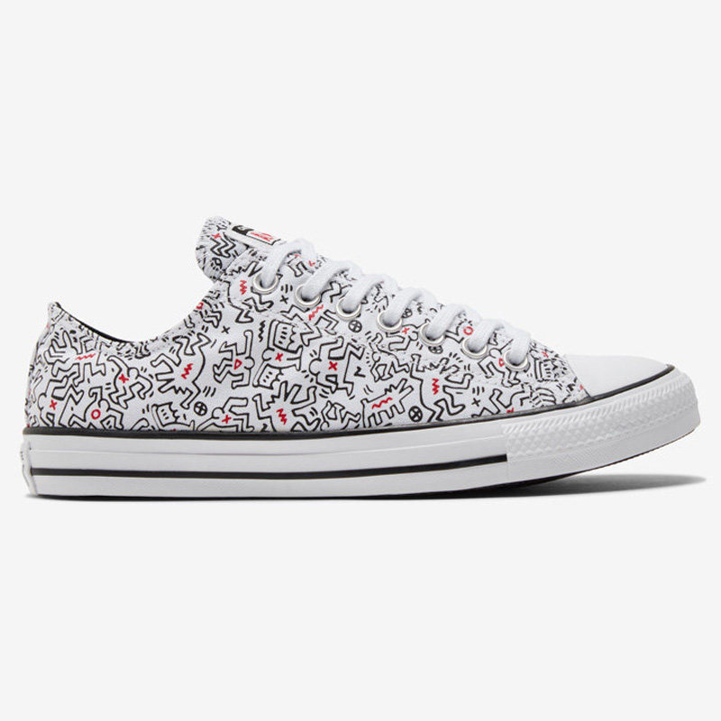 匡威女鞋2022新款keithharing联名涂鸦帆布布鞋帆布鞋