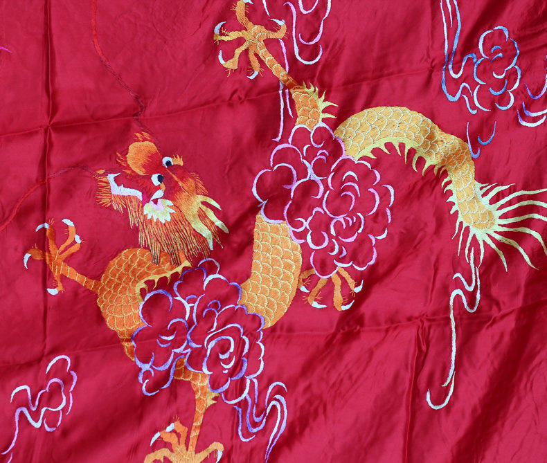 湘绣被面手工刺绣鸳鸯百鱼百鸟龙凤呈祥被套结婚被套