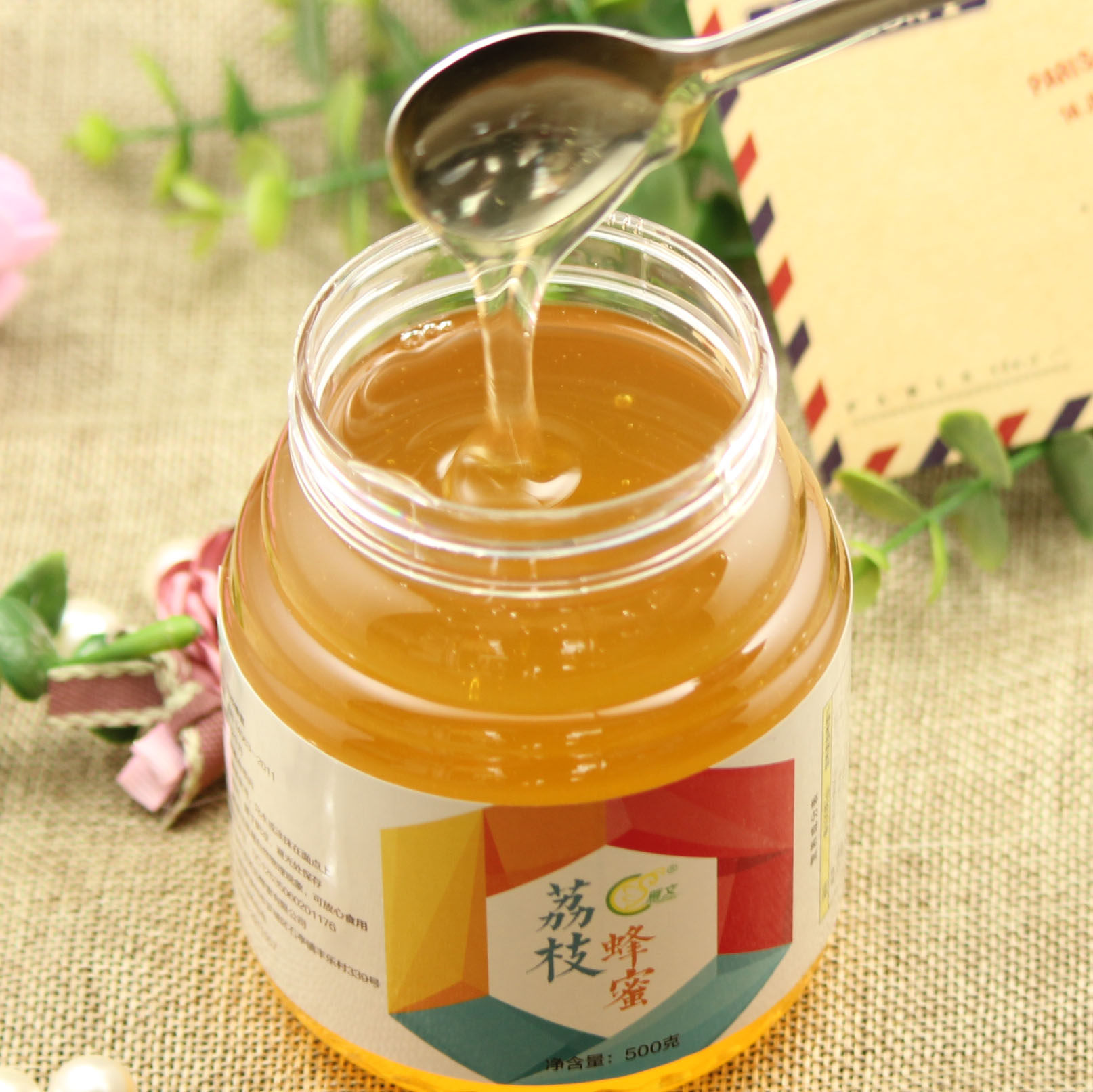 蜂蜜纯正天然农家自产纯正荔枝蜂蜜正宗土蜂蜜500克