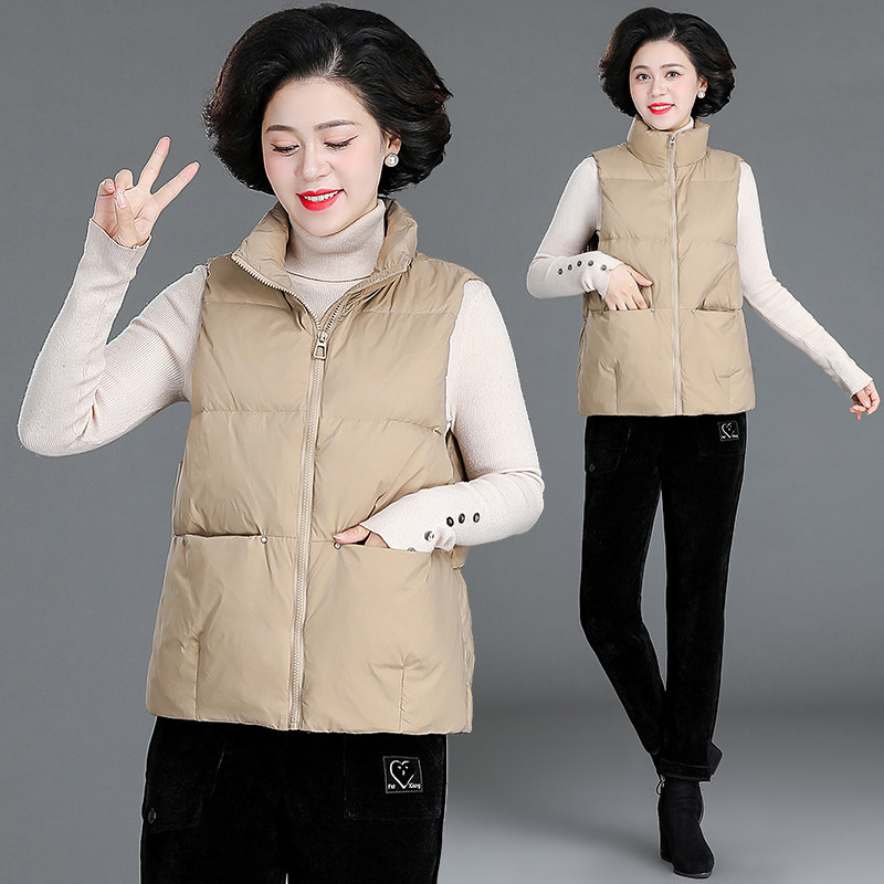 妈妈羽绒马甲春秋秋冬季2022年新款女款女式外穿中老年女装