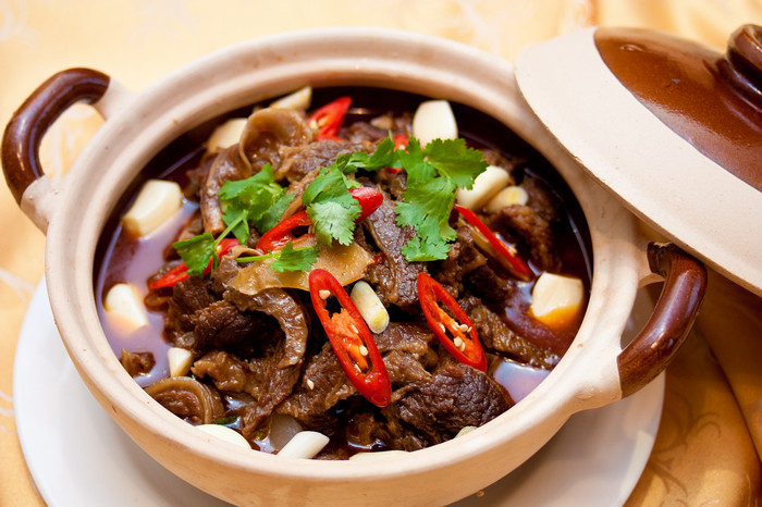 牛钵常德牛肉钵子火锅农家回民风味加热即食牛肉卷