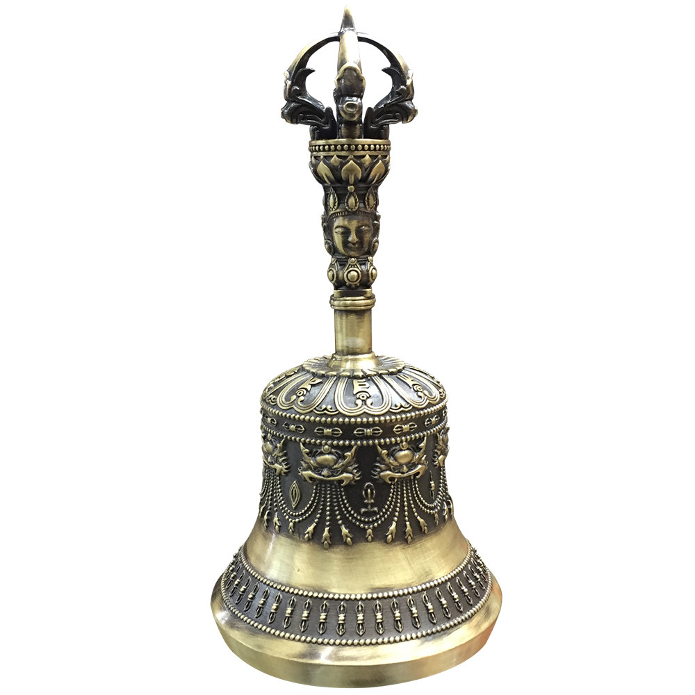 摇铃佛堂佛龛法器佛具曼达达拉盘焰口降魔金刚佛教工艺品