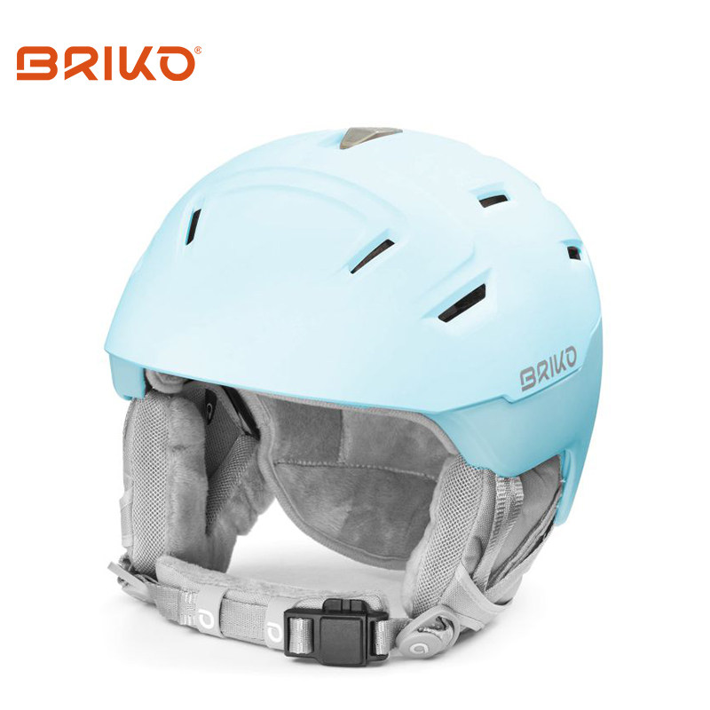 briko滑雪头盔女士单双板装备保暖透气专业单双板雪盔半盔