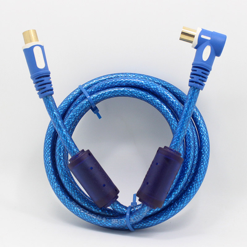 视贝bd809高清射频电视视线rf头带磁环有线视频线