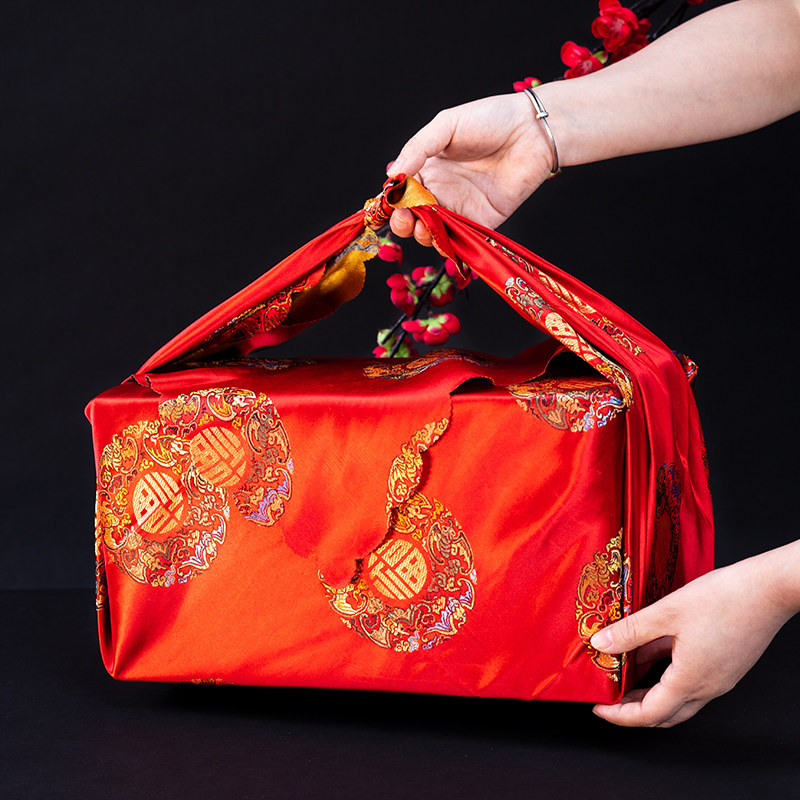 包袱用品婚礼红包布包袱包裹嫁妆大号红色新娘新娘配件