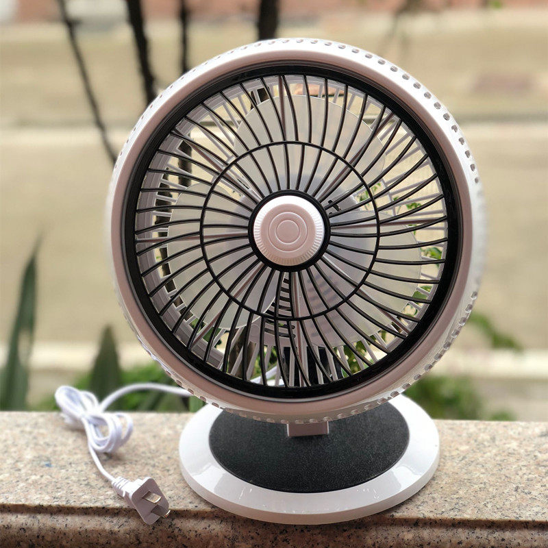 小型电风扇迷你学生宿舍床上风扇办公室寝室床头静音台式摇循环扇