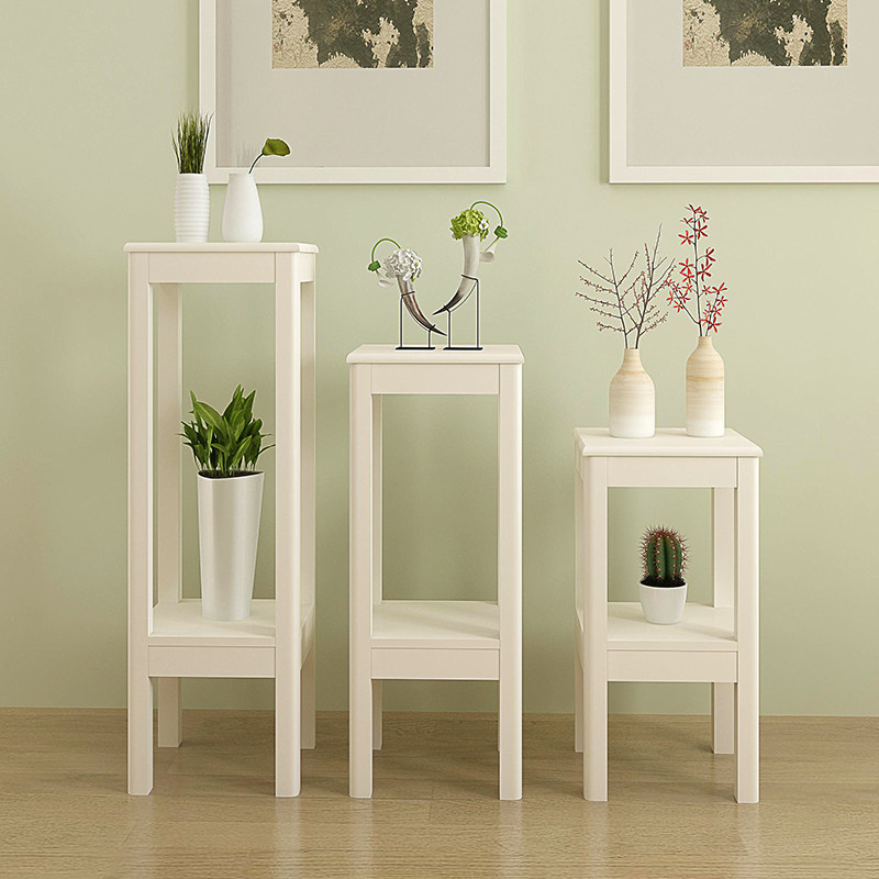 实木花架现代简约阳台木质绿萝地面多层花盆盆架花架