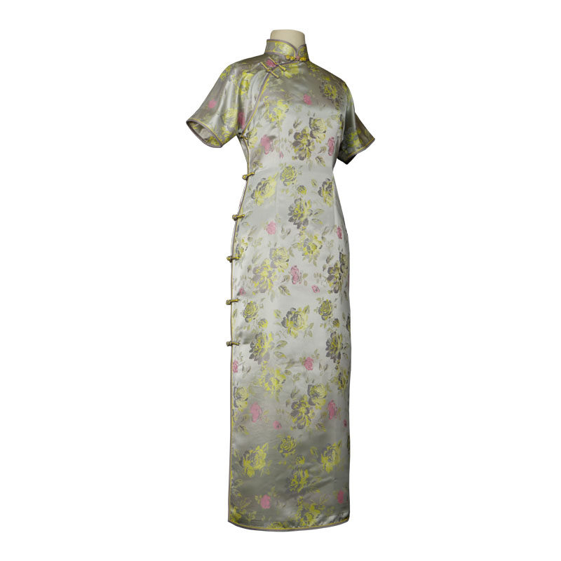 现货低开日常全盘手工修身平裁旧事老式民国旗袍