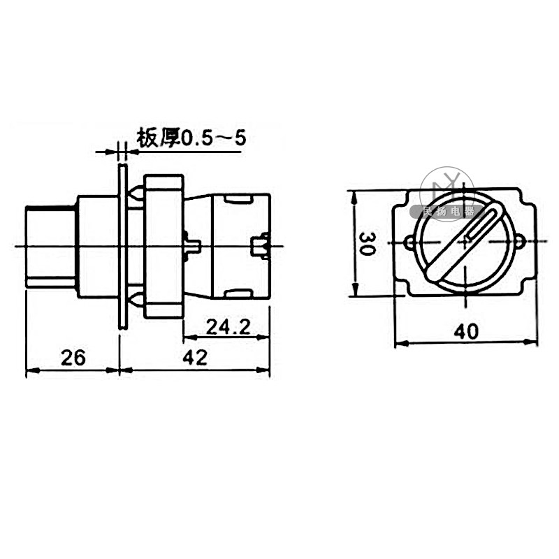 一佳两档旋转开关xb2-10x21自锁三挡电源旋钮选择20x31/bd21 zb2