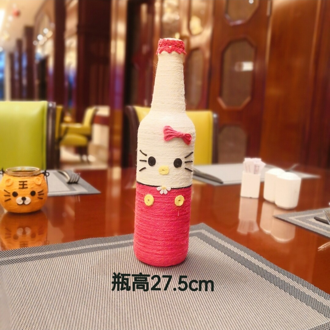 成品废物摆件装饰家居花瓶麻绳制作儿童diy包儿童其他手工制作