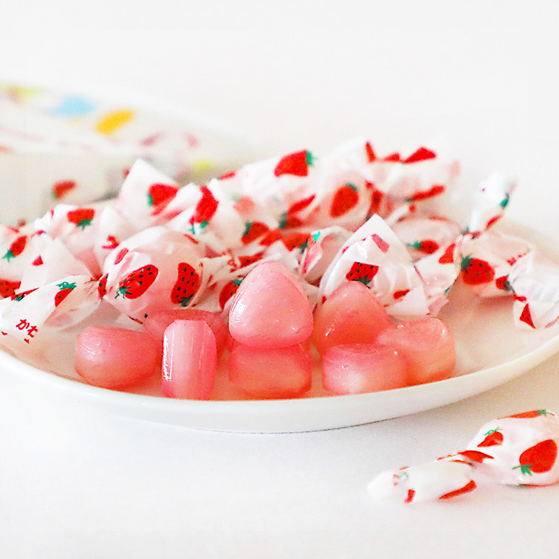 日本进口sakuma佐久间草莓牛奶夹心夹心糖糖果硬糖传统糖果