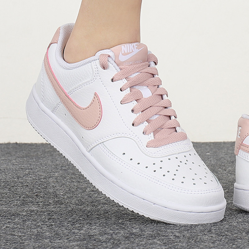 耐克女鞋aj官方旗舰正品空军一号樱花花粉秋季板鞋