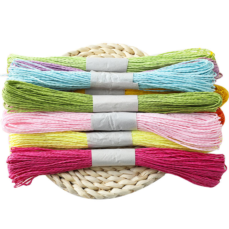 12色彩色纸绳编织手工手工制制作幼儿园儿童童美手工创意粘贴类