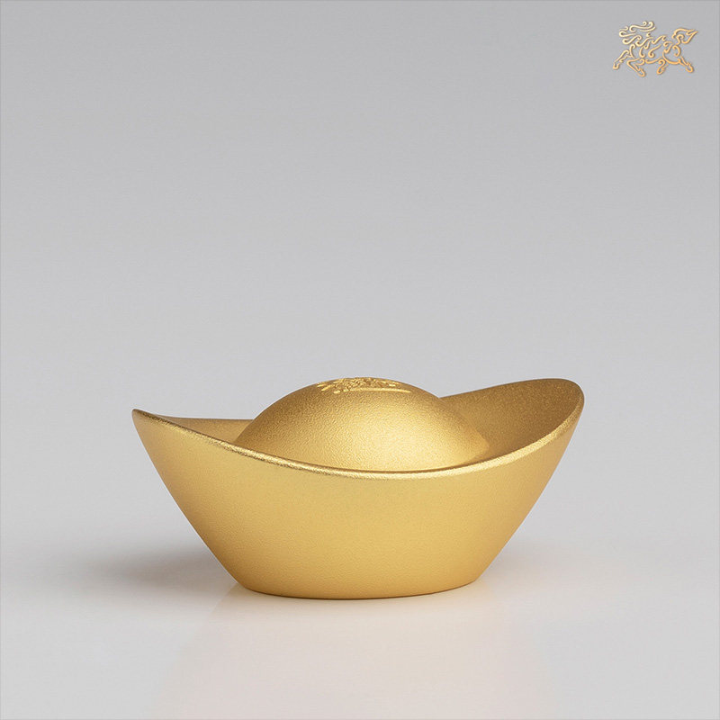 元宝铜师傅家居饰品金元宝小号实心客厅现代摆件表面摆件