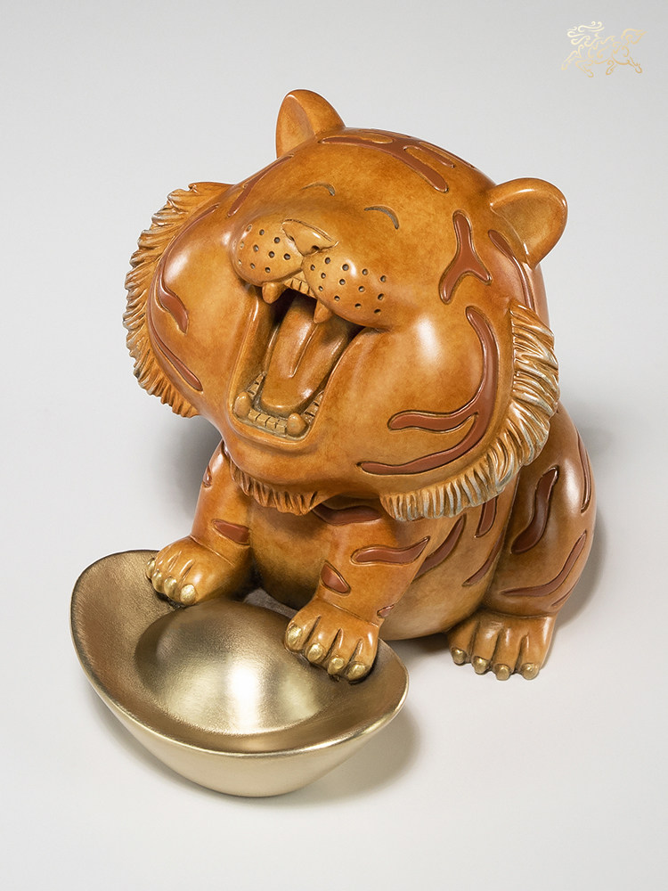 摆件铜师傅全铜开心小虎开心小虎家居饰品工艺品礼品虎年摆件