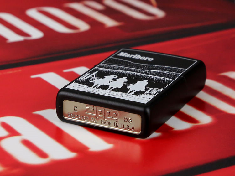 原装正品zippo打火机2003年万宝路marlboro香港推广套装zippo