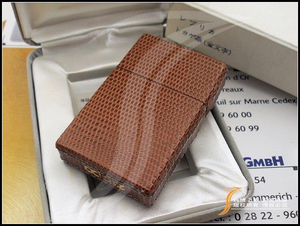 原装正品zippo打火机1932复刻1990版皮革鎏金版zippo