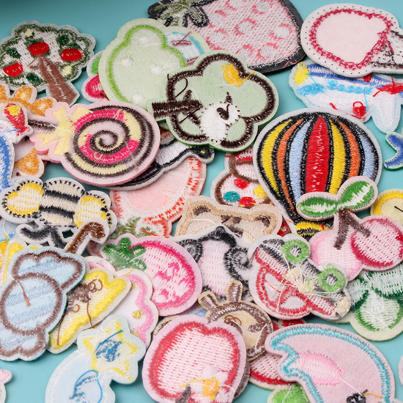 卡通布贴补丁衣服装饰贴花百搭羽绒服补洞装饰时尚烫花小号修补贴