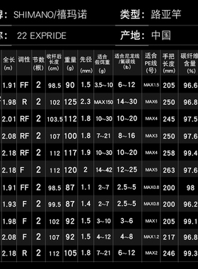 exp路亚竿 禧玛诺