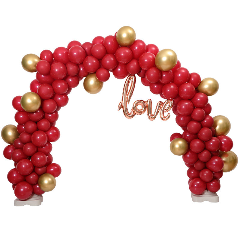 气球装饰婚礼婚房拱门宝石红石榴结婚求婚浪漫告白拱门