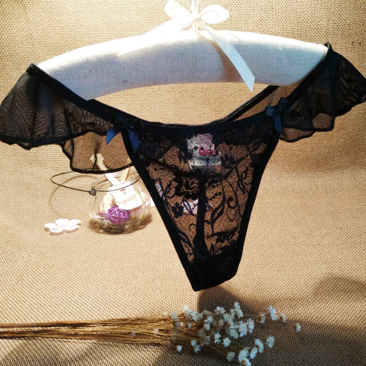 女士性感网纱透明透视 镂空诱惑成人夜店丁字内裤女丁字裤t裤衩女