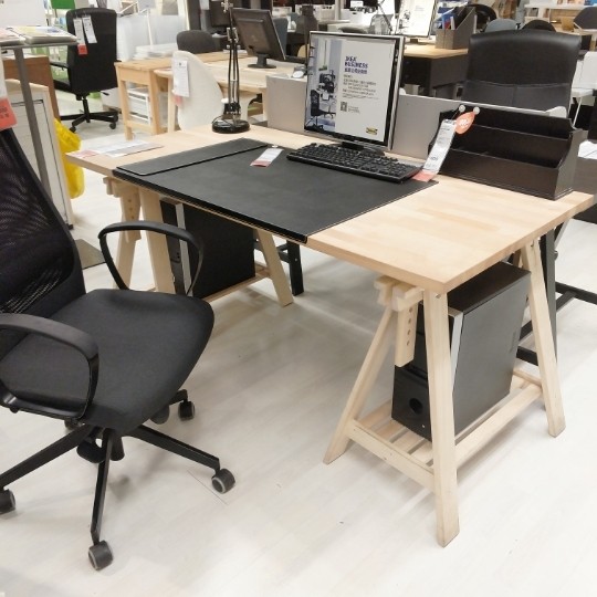 ikea济南宜家国内代购利蒙米特巴克桌子白色电脑桌