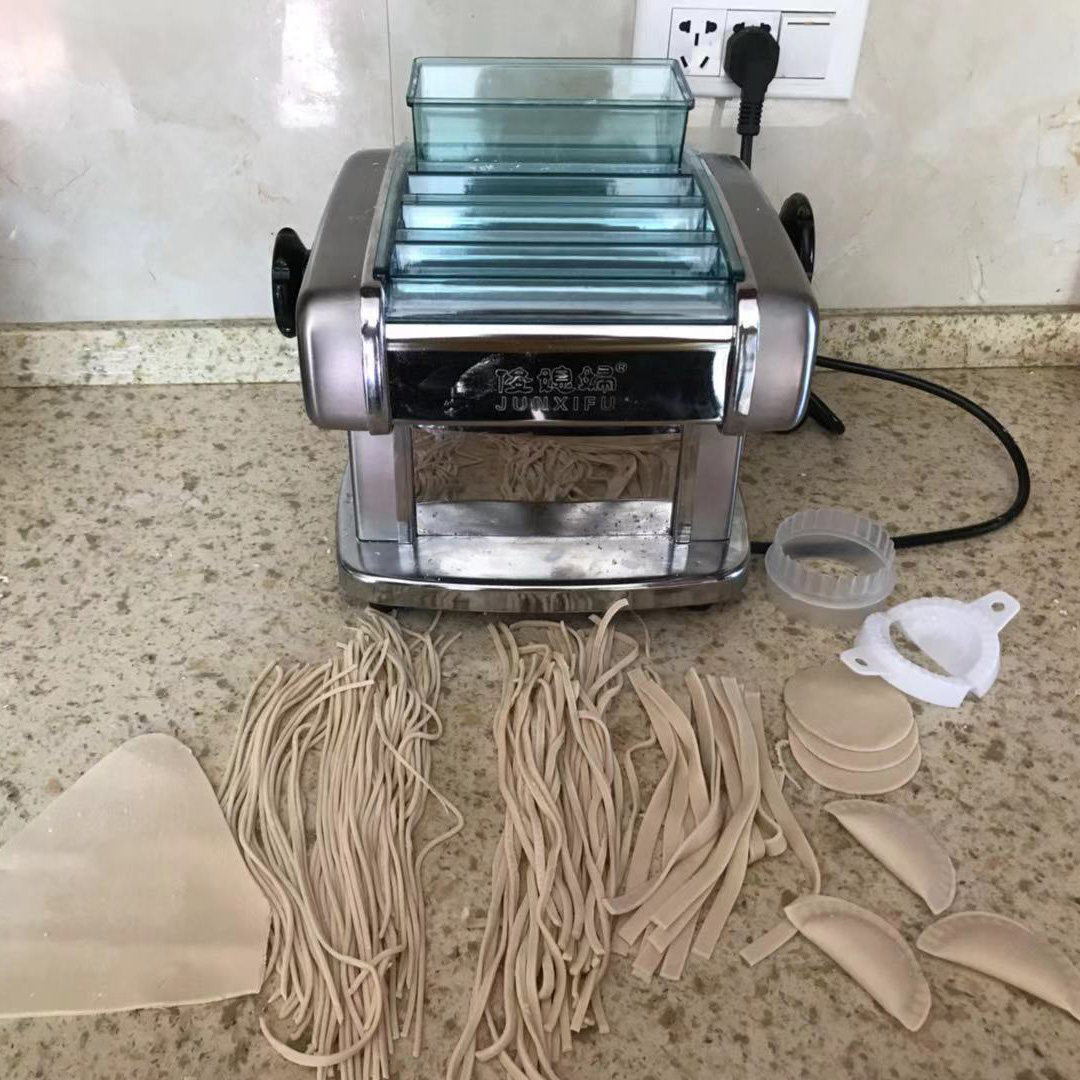新品俊媳妇不锈钢电动面条机多功能小型家用压面机擀面皮机免拆刀