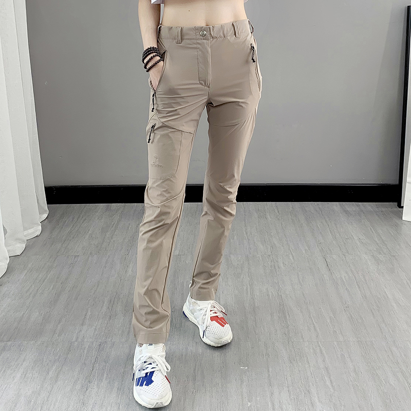 修身显瘦速干裤女四面弹夏季轻薄透气快干长裤户外运动徒步登山裤