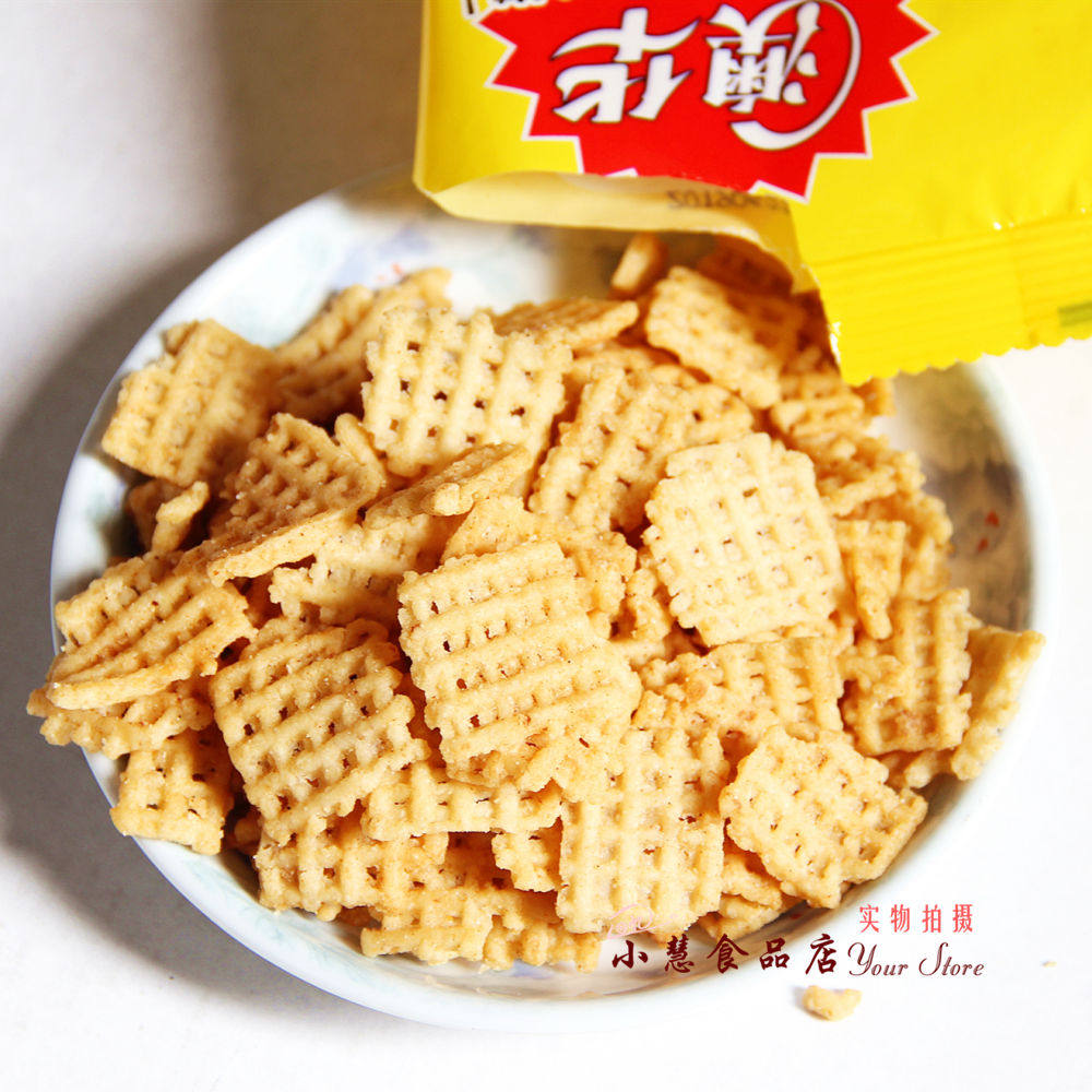 澳华黄豆锅巴90g6种口味休闲膨化食品零食20袋膨化食品