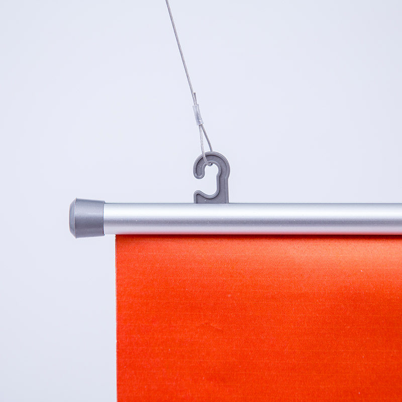 铝合金挂轴吊旗悬挂杆挂画海报卷轴杆夹展会挂画x展架