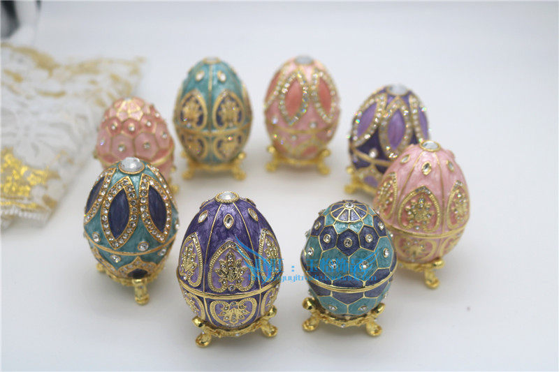 彩蛋俄罗斯复活节锡金金属工艺品艺品多彩色摆件家居饰品装饰摆件
