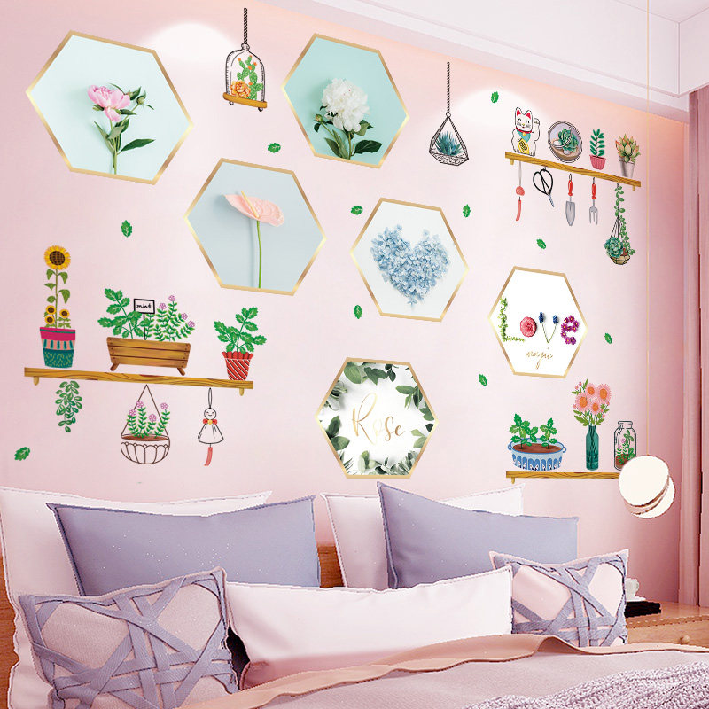 装饰静静低语防水贴纸客厅墙贴创意墙纸卧室墙贴