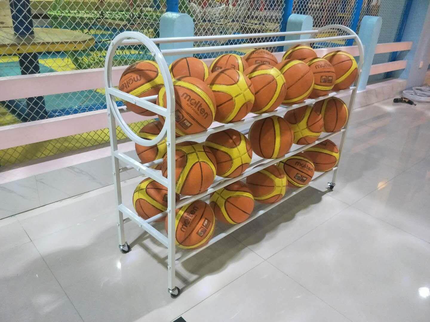 篮球球架展示架体育器材货架足球排球陈列幼儿园收纳整理架