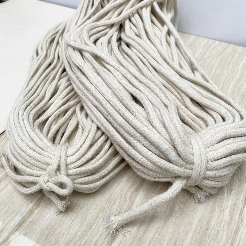 柔软纯棉绳包芯棉绳裤腰绳捆绑绳超强吸水棉绳diy手工挂毯包芯绳