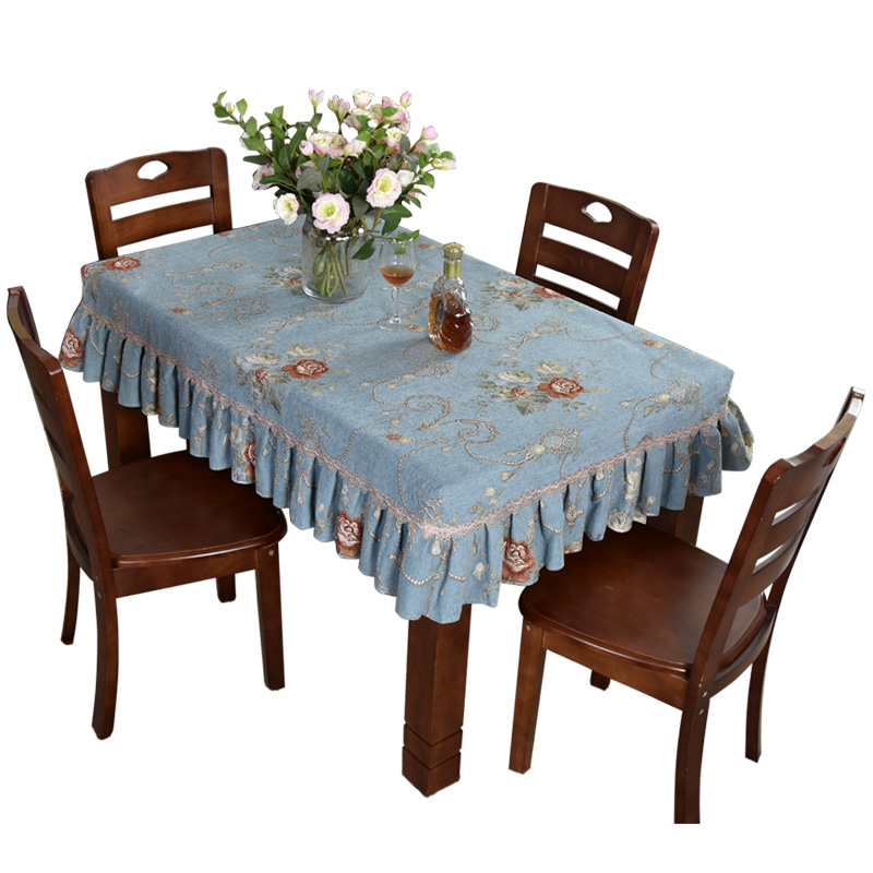 欧式轻奢四方桌布正方形家用布艺方桌北欧80桌桌布