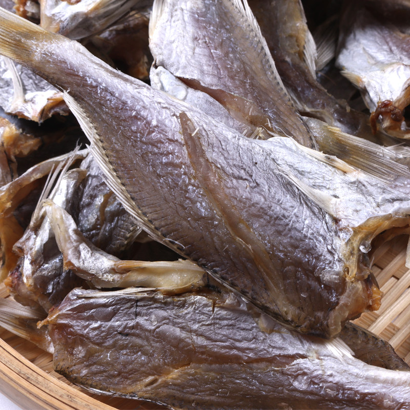 潮汕特产小黄黄鱼干货海鱼小鱼新鲜去头晒干鱼干