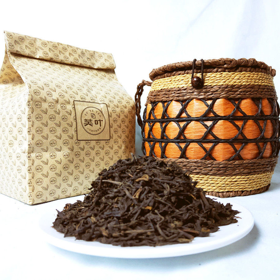 正宗广西槟榔六堡梧州茶祛湿大箩散茶叶2017六堡茶