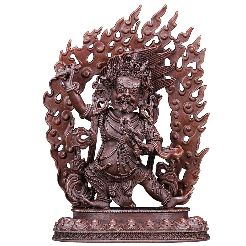 藏传佛教用品仿古铜制金刚菩萨背光佛像神像摆件摆件