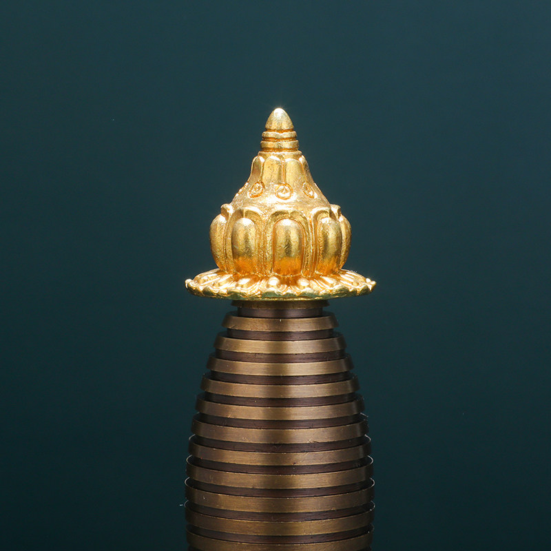 嘎当塔舍利塔佛塔西藏藏传佛教用品密宗佛前纯铜家用摆件