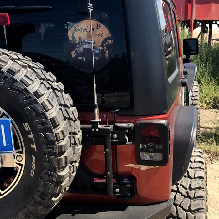 天线jeep牧马人车载电台不锈钢防盗支架集成旗杆其他diy饰品配件