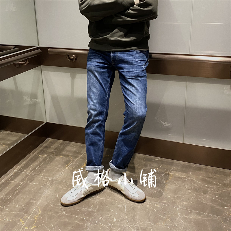 Lee 可口可乐联名 国内专柜男士修身小脚弹力牛仔裤 L117093MK76Q