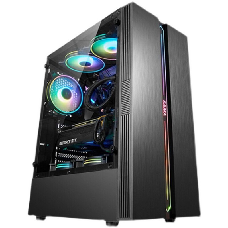 游戏amd锐龙r55600gr75700g办公整机台式diy兼容机