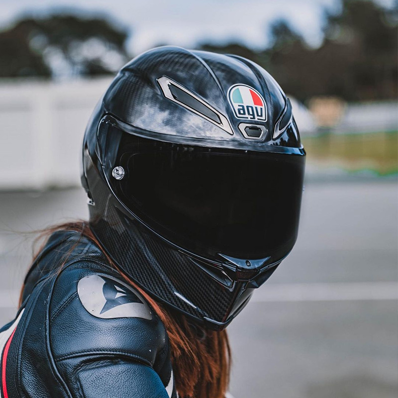 agvpistagpwintertest摩托车街罗西涂鸦碳纤维头盔全盔摩托车头盔