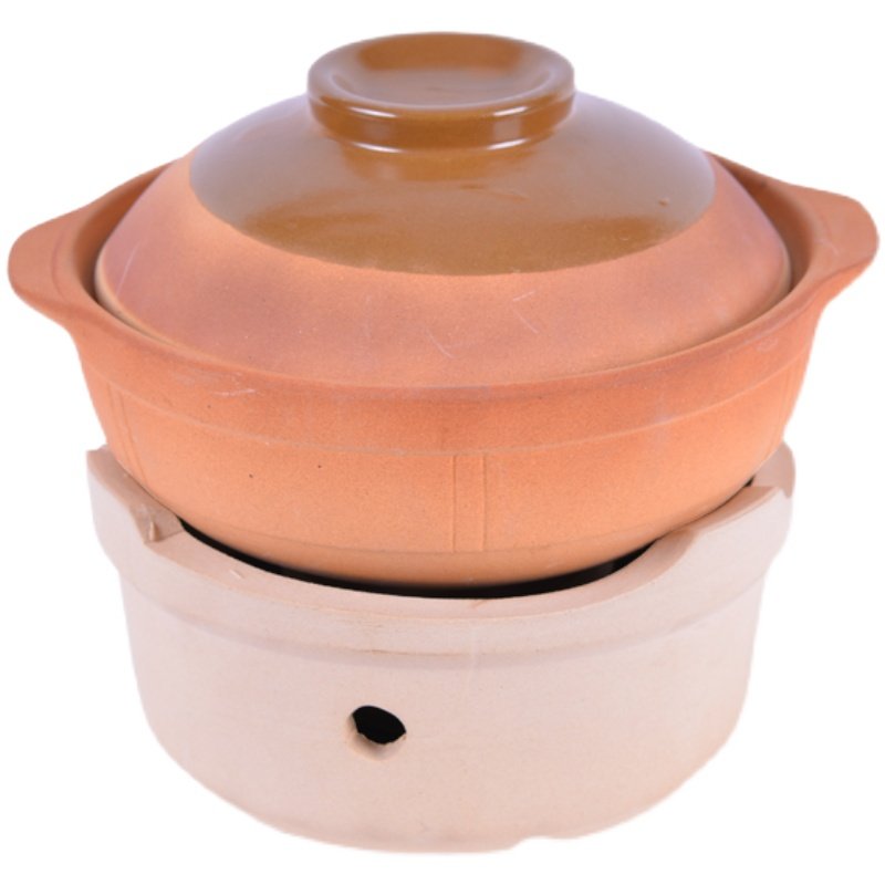 港式打边潮汕火锅砂锅无釉煲仔专用粗土老式砂锅