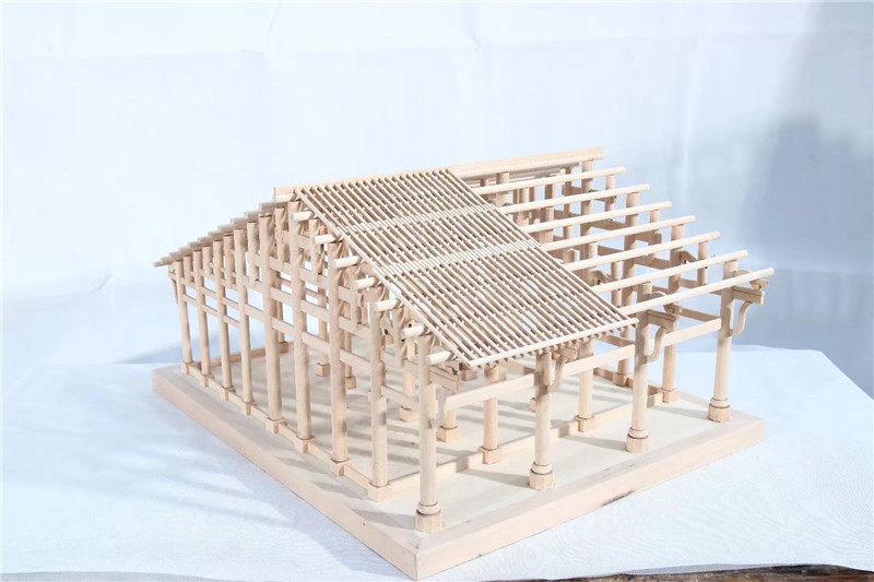 东阳木雕古建筑抬梁式穿斗式井干式结构梁架教学木雕