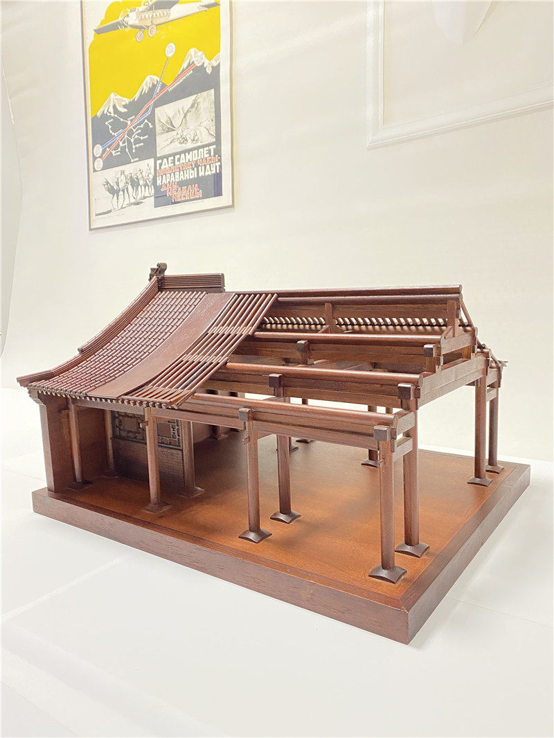 东阳木雕古建筑抬梁式穿斗式井干式结构梁架教学木雕