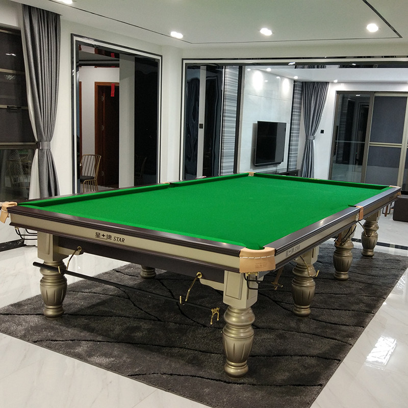 星牌台球桌标准英式斯诺克球台型钢库逊标配xw10612s台球桌
